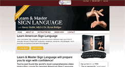 Desktop Screenshot of learnandmasterasl.com